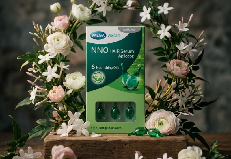 Dầu dưỡng tóc dạng viên nang NNO Hair Serum Aplicapz (Hộp 15 viên)