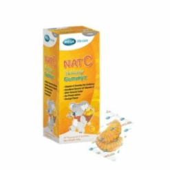 Kẹo dẻo Vitamin C NAT C Yummy Gummyz MEGA We care (Hộp 20 gói)