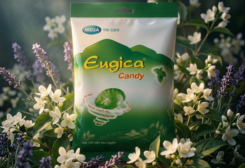 Kẹo thảo dược Eugica MEGA We care (Túi 300 viên)