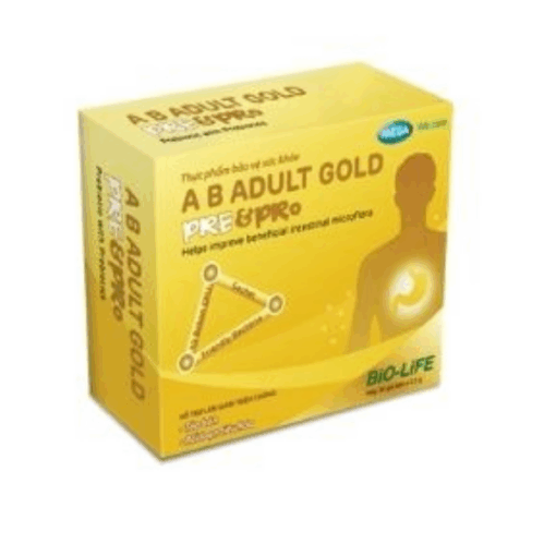 Men vi sinh hỗ trợ tiêu hóa A.B. Adult Gold Pre & Pro (Hộp 30 gói)