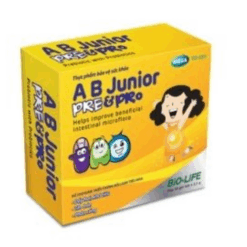 Men vi sinh hỗ trợ tiêu hóa cho bé A.B. Junior Pre & Pro (Hộp 30 gói)