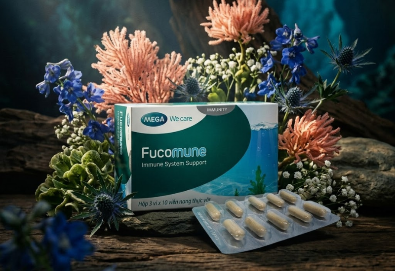 Thực phẩm bảo vệ sức khỏe Fucomune Mega We Care (Hộp 30 viên)