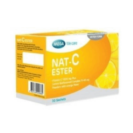 Thực phẩm bảo vệ sức khỏe Nat C Ester Mega We Care (Hộp 30 gói)