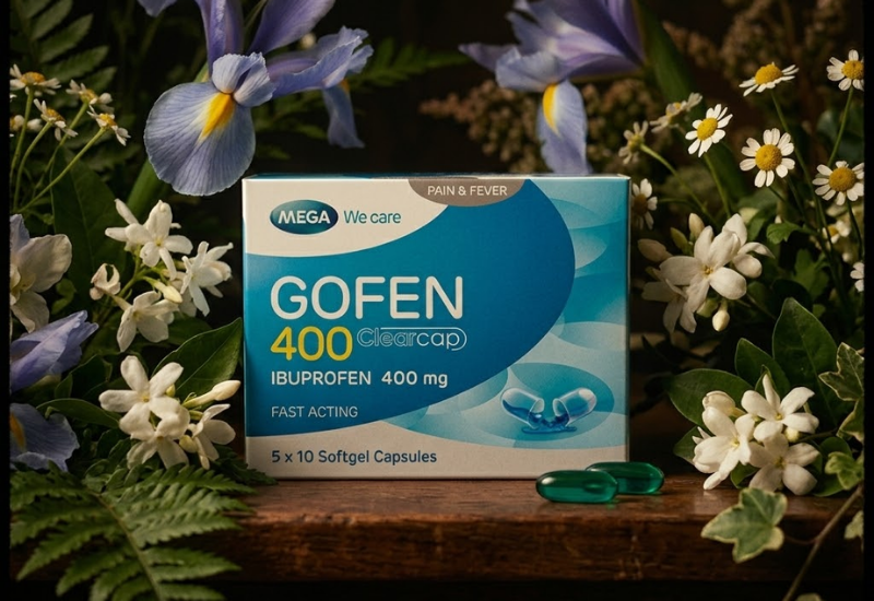 Thuốc Gofen 400 Clearcap Mega Lifesciences (Hộp 5 vỉ x 10 viên)