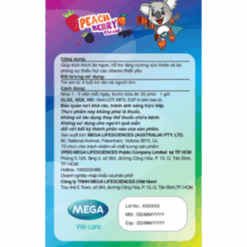 Viên nhai bổ sung đa Vitamin KIDDZ Vita Chewz MEGA We care (Hộp 20 gói)