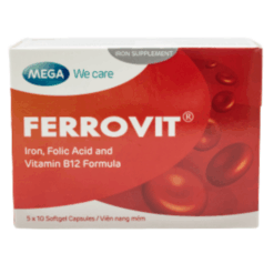 Viên sủi bổ sung sắt và vitamin Ferrovit C (Hộp 1 tuýp 10 viên)