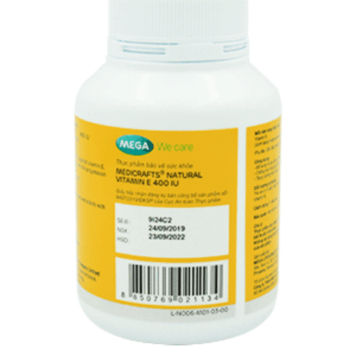 Natural Vitamin E ENAT 400 MEGA We care (Hộp 30 viên)