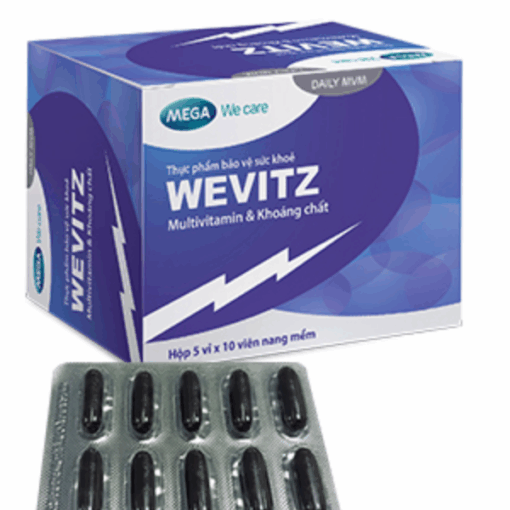 Viên uống bổ sung đa Vitamin và Khoáng chất WEVITZ MEGA We care (Hộp 30 viên)