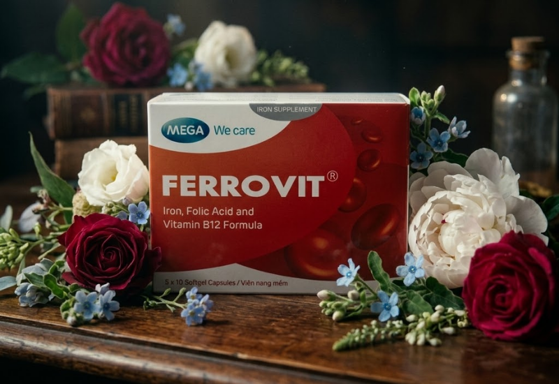 Viên uống Ferrovit Mega We Care (Hộp 3 vỉ x 10 viên)