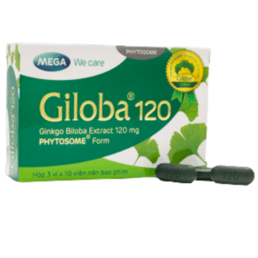 Viên uống Giloba 120 Mega We Care (Hộp 30 viên)