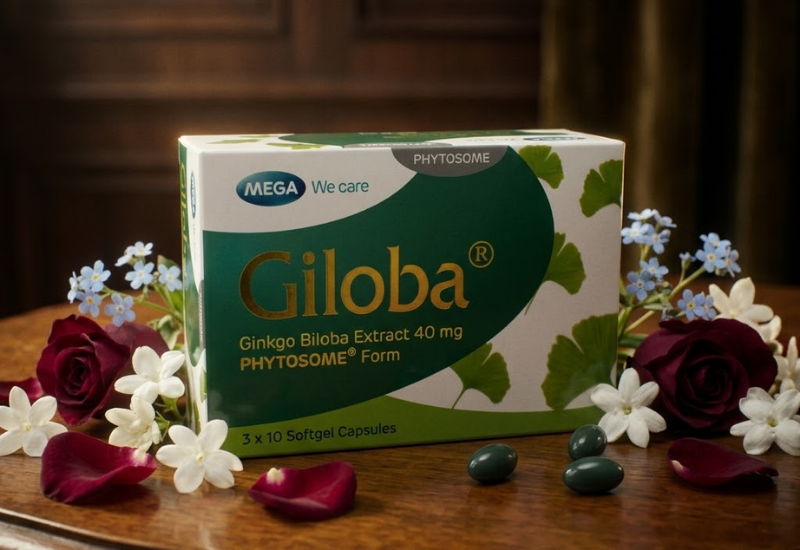 Viên uống Giloba Mega We Care (Hộp 30 viên)