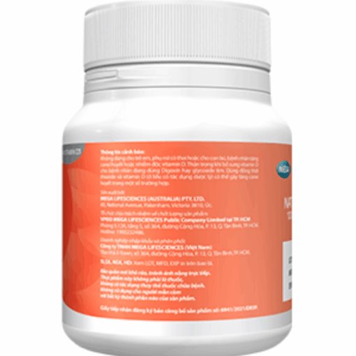 Vitamin D3 NAT D 1000 MEGA We care (Hộp 30 viên)