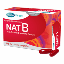 Vitamin nhóm B liều cao NAT B MEGA We care (Hộp 30 viên)