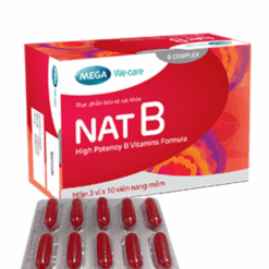 Vitamin nhóm B liều cao NAT B MEGA We care (Hộp 30 viên)