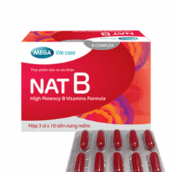 Vitamin nhóm B liều cao NAT B MEGA We care (Hộp 30 viên)