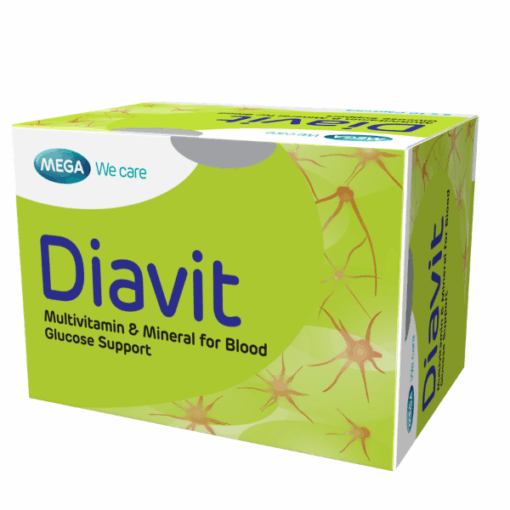 Viên uống bổ sung Vitamin và Khoáng chất DIAVIT MEGA We care (Hộp 30 viên)