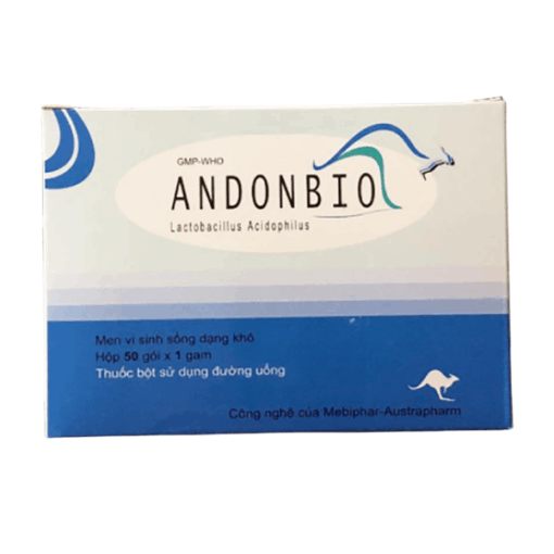 Thuốc bột hỗ trợ cân bằng hệ vi sinh đường ruột Andonbio (Hộp 25 gói/50 gói)