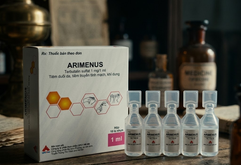 Dung dịch tiêm giảm co thắt Arimenus 5mg CPC1 Hà Nội (10 lọ)