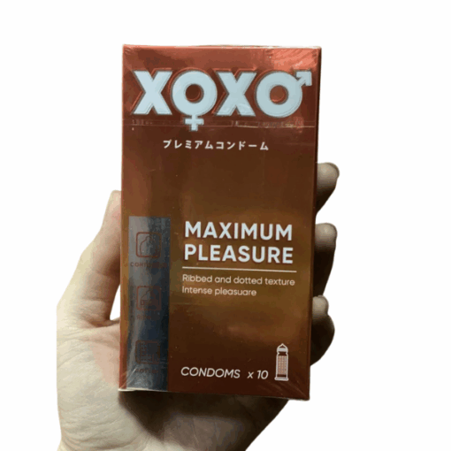 Bao cao su gân gai XOXO Maximum Pleasure (Hộp 10 cái)