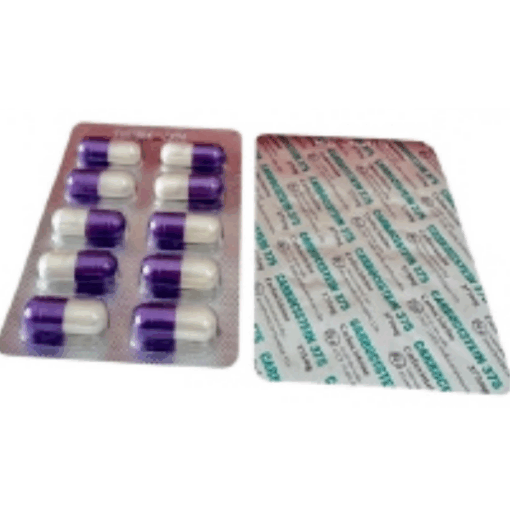 Viên uống tiêu nhầy đường hô hấp Carbocistein 375 caps Dược phẩm Cửu Long (100 viên)