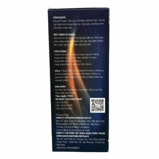 Sâm Nhung Bổ Thận Cordycep Oyster Max Gold (Hộp 30 viên)