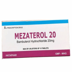 Điều trị hen phế quản và co thắt phế quản Mezaterol 20 (Hộp 60 viên)