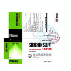 Dung dịch tiêm Strychnin sulfat 1mg/1ml Thanh Hóa (Hộp 100 ống x 1ml)