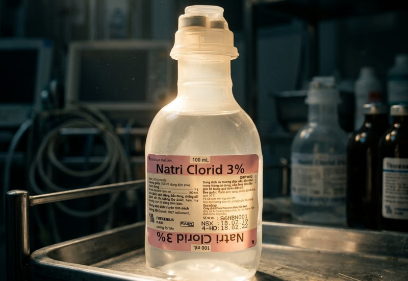 Dung dịch tiêm truyền Natri clorid 3% (Chai 100ml)