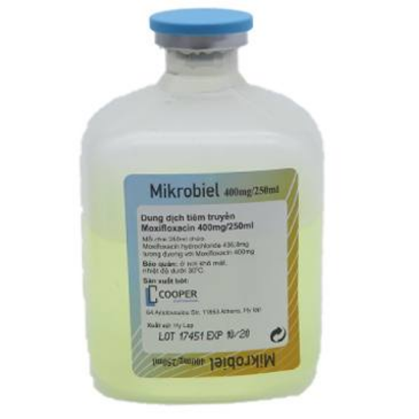 Dung dịch tiêm truyền tĩnh mạch Mikrobiel 400mg/250ml Cooper Pharma (Chai 250ml)