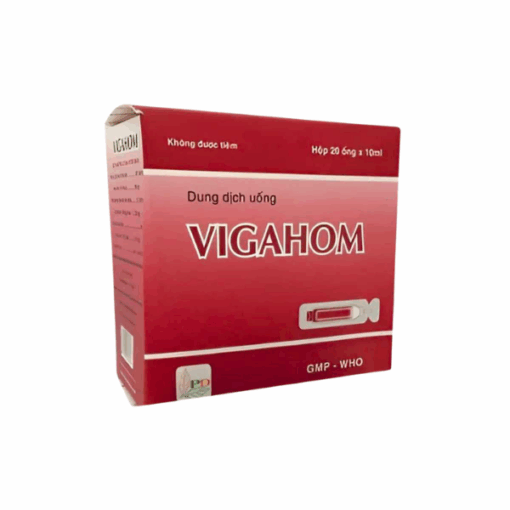 Dung dịch uống bổ sung sắt Vigahom (Hộp 20 ống)