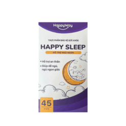 Viên uống hỗ trợ an thần và giúp ngủ ngon Happy Sleep Happyway (Hộp 45 viên)