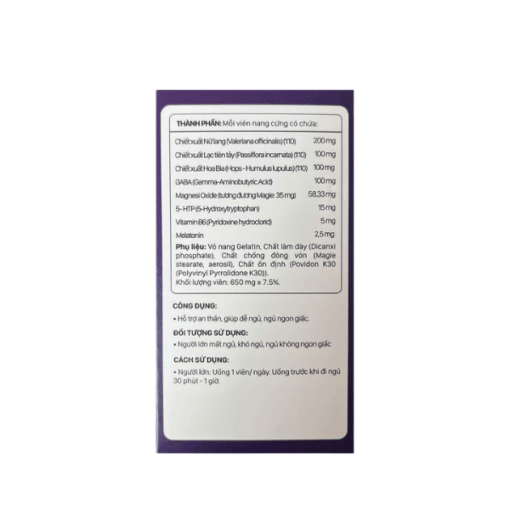 Viên uống hỗ trợ an thần và giúp ngủ ngon Happy Sleep Happyway (Hộp 45 viên)