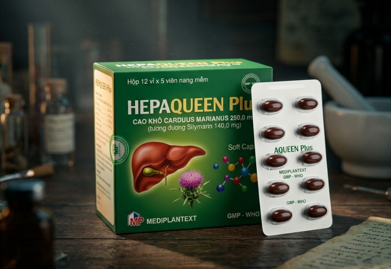 Viên uống bổ gan Hepaqueen Plus Mediplantex (60 viên)