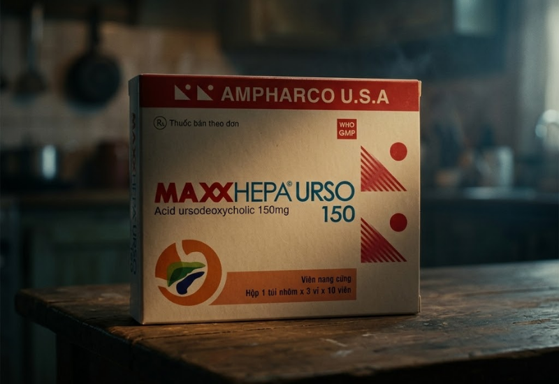Viên uống điều trị sỏi mật và bệnh gan mạn tính Maxxhepa urso 150 (Hộp 30viên)