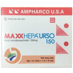 Viên uống điều trị sỏi mật và bệnh gan mạn tính Maxxhepa urso 150 (Hộp 30viên)