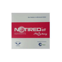 Viên sủi điều trị suy nhược chức năng Notired eff Strawberry (Hộp 20 viên)