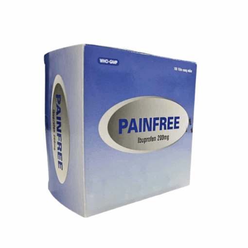 Viên uống giảm đau hạ sốt Painfree 200mg Phil Inter Pharma (100 viên)