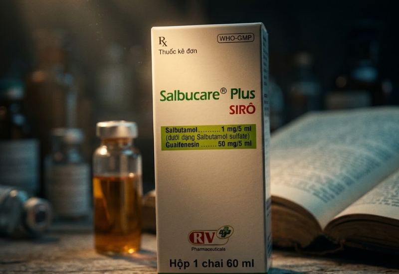 Siro giảm co thắt phế quản Salbucare OPV (60ml)