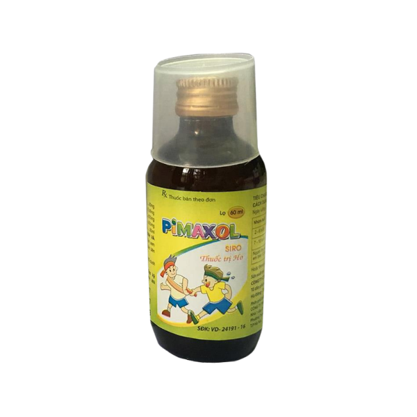 Siro trị ho Pimaxol Hataphar (Hộp 1 lọ x 60ml)