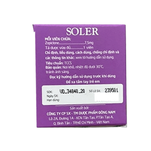 Viên uống hỗ trợ giấc ngủ Soler Đông Nam (30 viên)