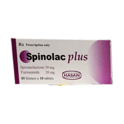 Viên nén lợi tiểu điều trị phù và tăng huyết áp Spinolac Plus (Hộp 30 viên)