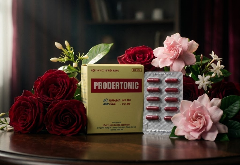 Thuốc bổ máu Prodertonic Medipharco (Hộp 100 viên)