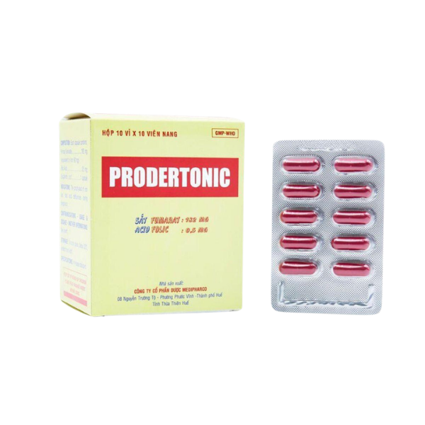 Thuốc bổ máu Prodertonic Medipharco (Hộp 100 viên)