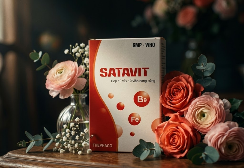 Thuốc bổ máu Satavit Thanh Hóa (Hộp 100 viên)