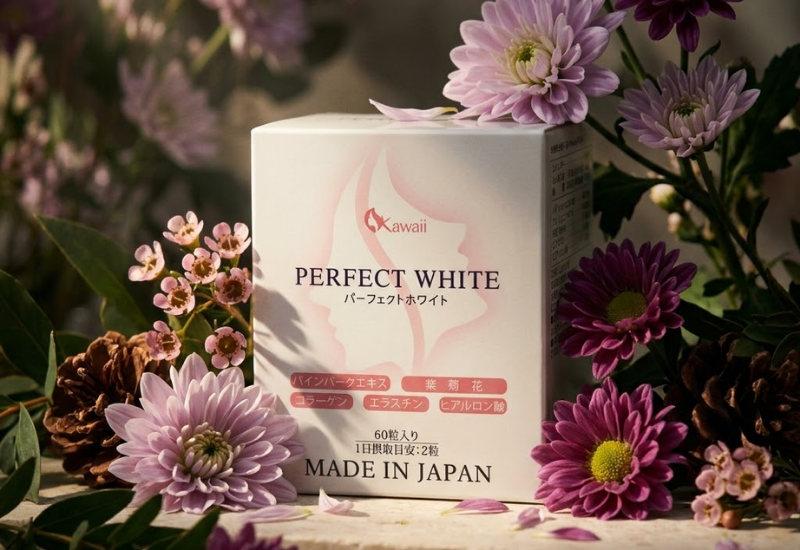 Viên uống hỗ trợ làm đẹp da Perfect White Jpanwell (Hộp 60 viên)