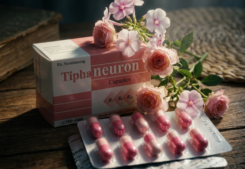 Thuốc bồi bổ thần kinh Tiphaneuron Tipharco (Hộp 100 viên)