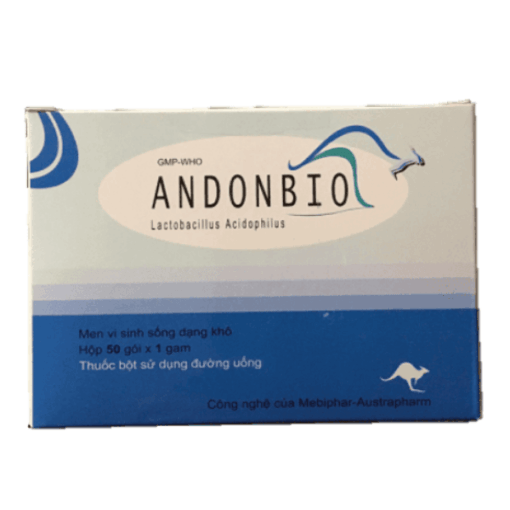 Thuốc bột hỗ trợ cân bằng hệ vi sinh đường ruột Andonbio (Hộp 50 gói)
