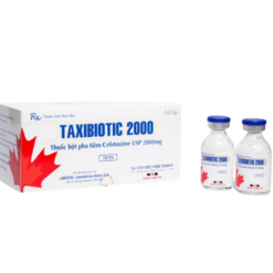 Thuốc bột pha tiêm Cefotaxim 2g Pharbaco (Hộp 10 lọ)