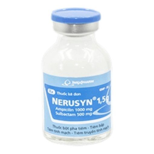 Thuốc bột pha tiêm kháng sinh Nerusyn 1,5g (Hộp 1 lọ)