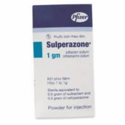 Thuốc bột pha tiêm trị nhiễm khuẩn Sulperazone 1g Pfizer (Hộp 1 lọ)